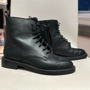 Sam Edelman Combat Boots with Zipper Size 5